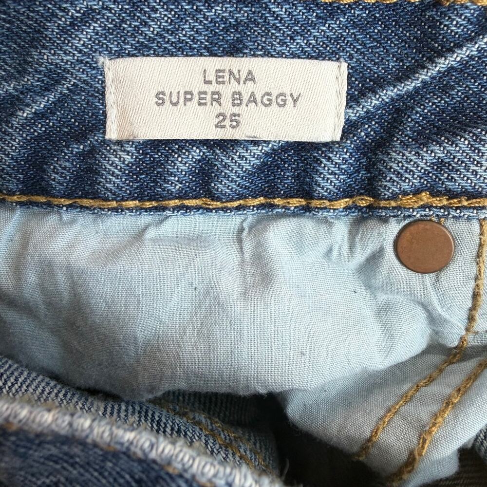 PacSun Lena Super Baggy Jeans Women's Size 25 Blue Wide Leg 100% Cotton Denim - Picture 5 of 14